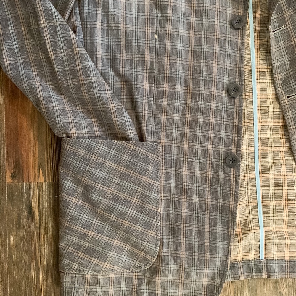 Vintage plaid blazer - Picture 2 of 4
